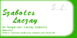 szabolcs laczay business card